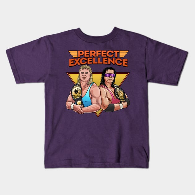 Perfect Excellence | Old School Wrestling Kids T-Shirt by QuicksilverTech